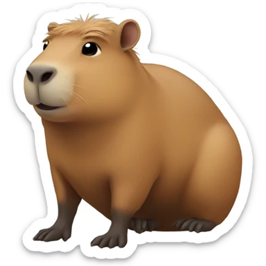  Capybara comptable sticker