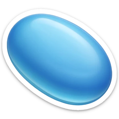 blue jellybean sticker