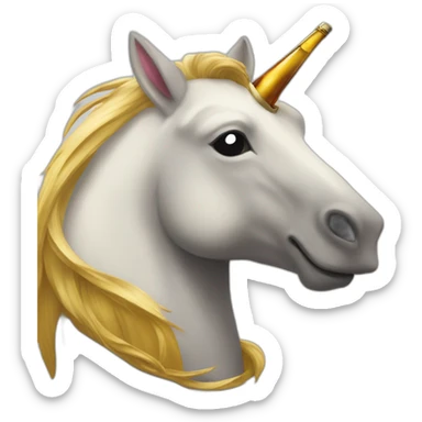 licorne qui boit une biere sticker