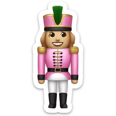 nutcracker christmas pink  sticker