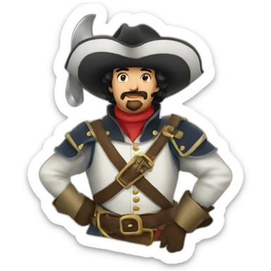 Musketeer sticker