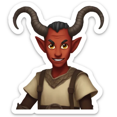 Tiefling sticker