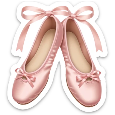 pastel pink ballet shoes sticker