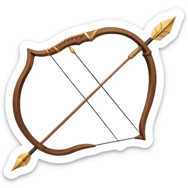 bow & arrow sticker