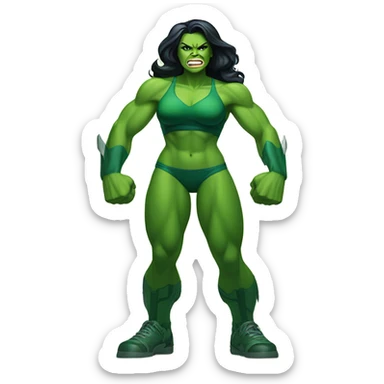 hulk and she hulk sticker