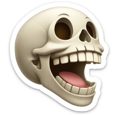 skull laughing sticker