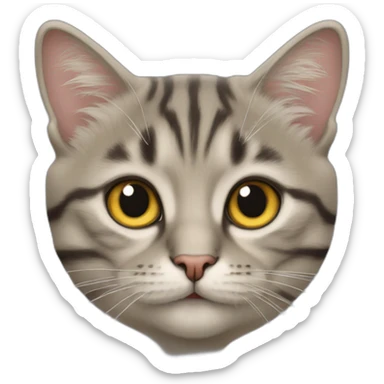 Trou du sur un chat sticker