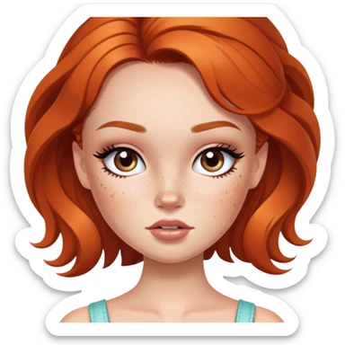 freckles, pretty bratz baddie sticker