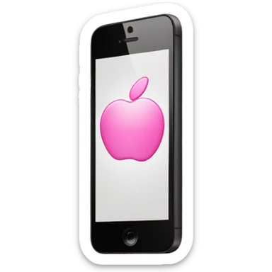 Pink iPhone  sticker