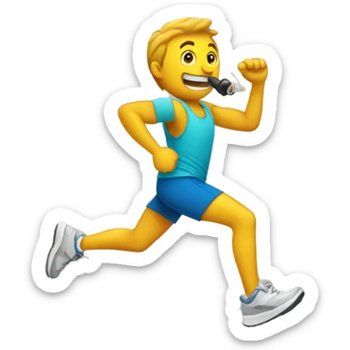 Jogger with Trompete  sticker