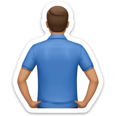 Homem de costas sticker