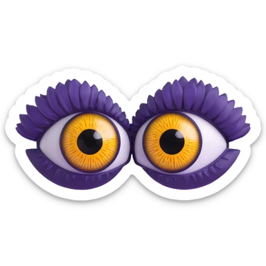 realistic 3D eyes with detailed iris sticker