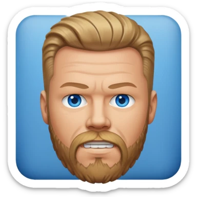 James Hetfield with blue eyes sticker