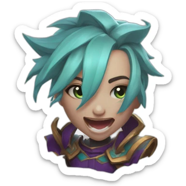 jinx league of legends sticker