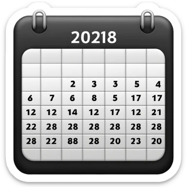 calendario de semanas sticker