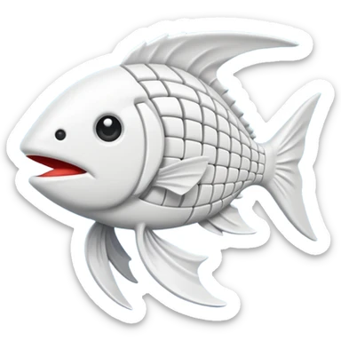 ios fishbone emoji  sticker