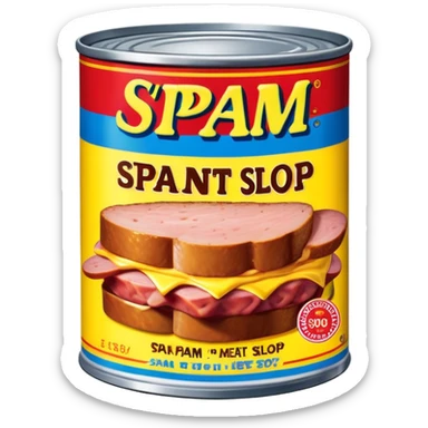 pop art SPAM meat slop advertisement warhol landscape  sticker