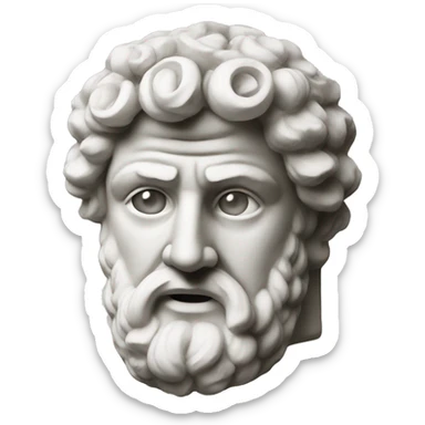 ancient greek statue sticker
