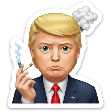 Donald trump smoking meth sticker