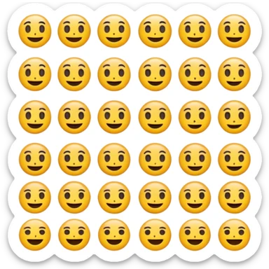 do 20 emojis, different, that dont exist, detailed sticker