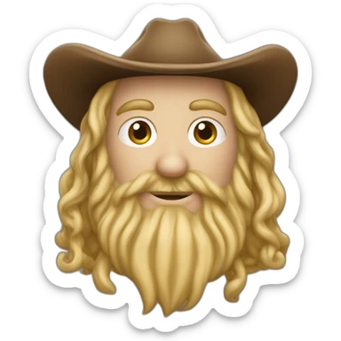 lord of the rings dwarf cowboy sticker