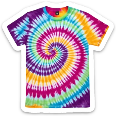 Tie dye shirt sticker