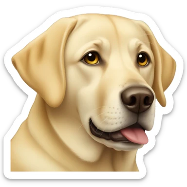 Yellow lab sticker
