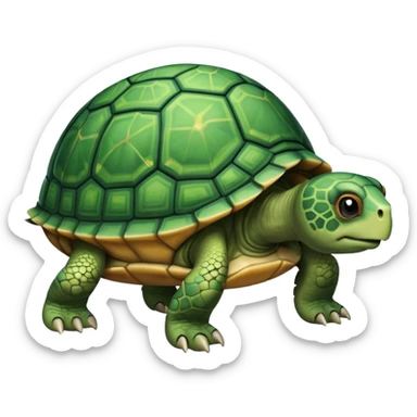 Turtle car accident  sticker