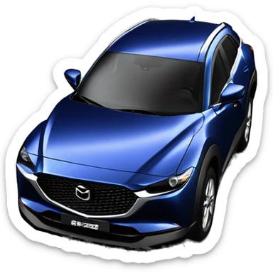 One mazda cx30 year 2024 deep blue sticker