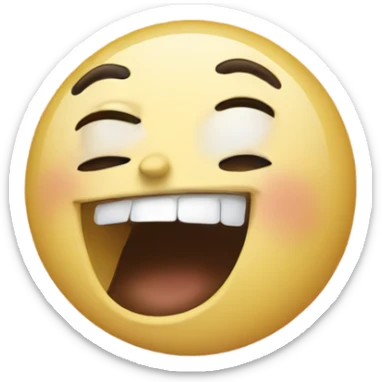 Person laughing and crying  sticker