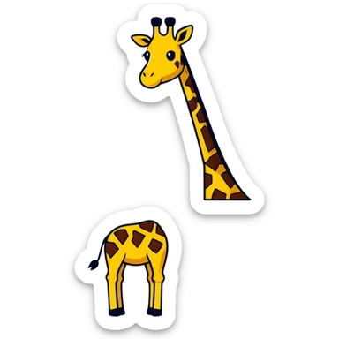 Giraffe sticker