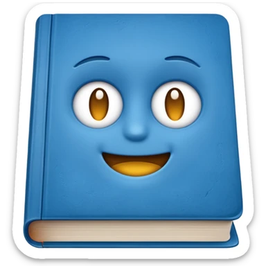 Book Blue sticker