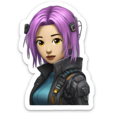 Cyberpunk edgerunners Kushinada Lucy sticker