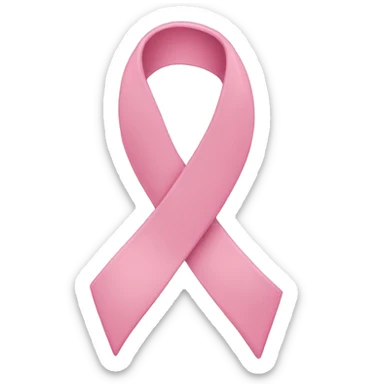 a light pink ribbon sticker