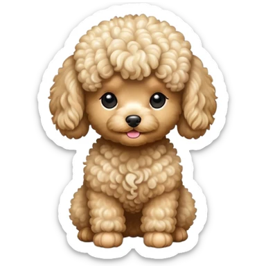 Toy poodle sticker