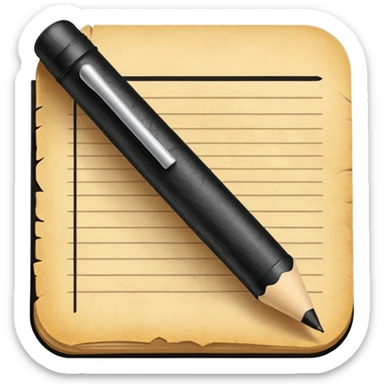 pergamino con historia sticker