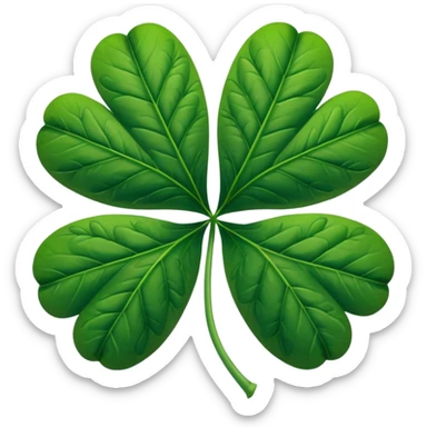 Marijuana leaf crossed with a 5 leaf clover sticker