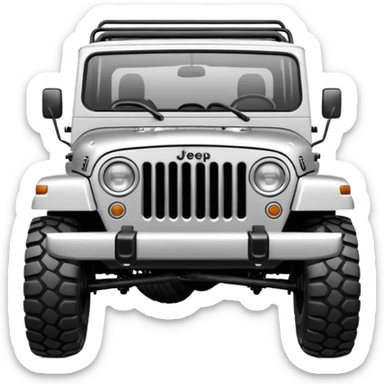 Off-road jeep drawing sticker