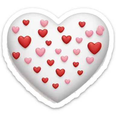 Heart with note hearts sticker