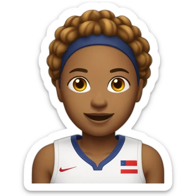 Joueuse de basket  sticker