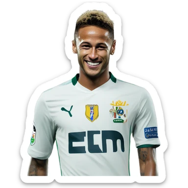 Neymar abraçando cristiano ronaldo sticker