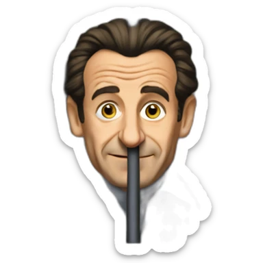 nicolas sarkozy Behind prison bars sticker