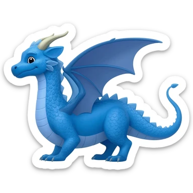 Dragao azul sticker
