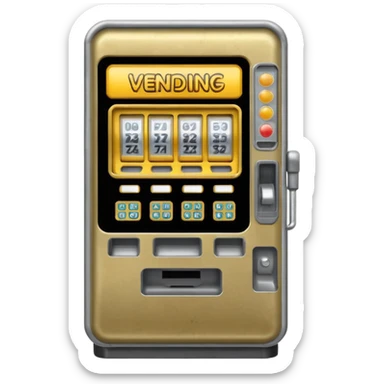vending ticket machine sticker