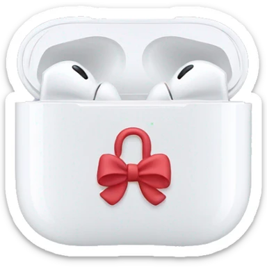 AirPod max with bows  sticker