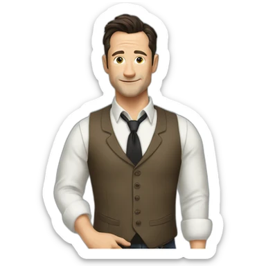 Joseph Gordon-Levitt waistcoat sticker