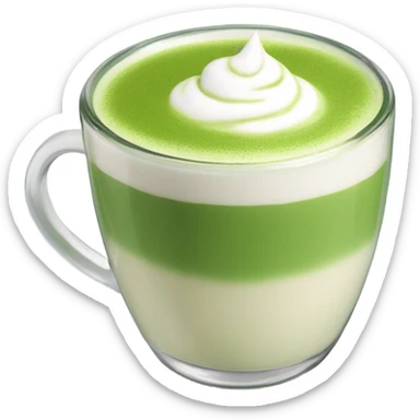 Matcha latte sticker