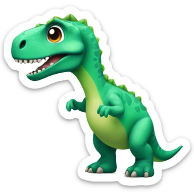 Dinosaur in bikini sticker