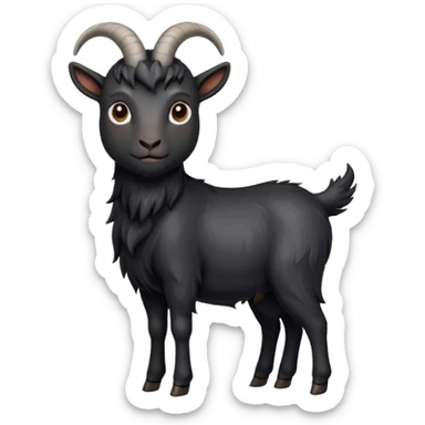 cook black goat sticker
