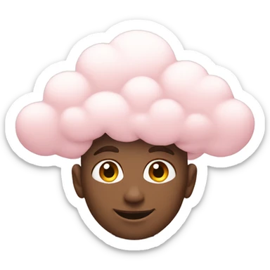 pale pink cloud sticker
